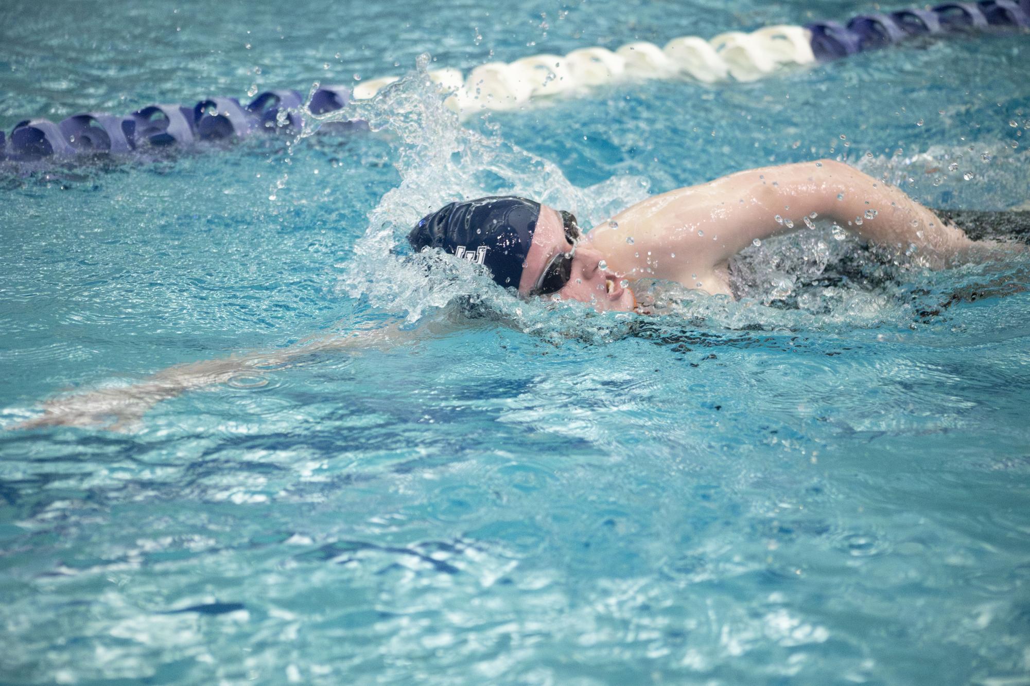 Girls swim team faces off in Red Pool Conference Meet Feb. 4