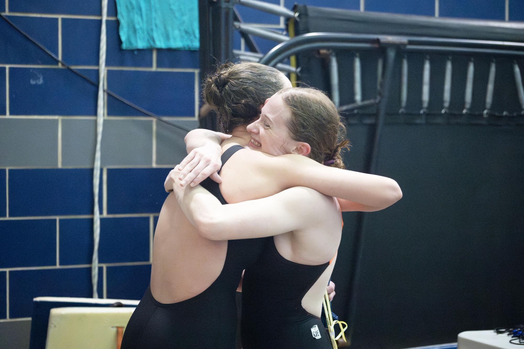 Girls swim team faces off in Red Pool Conference Meet Feb. 4