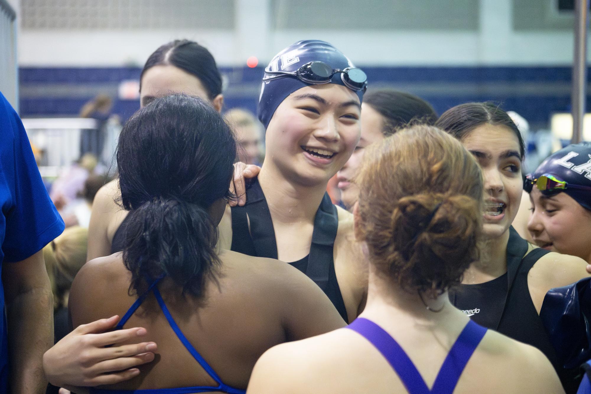 Girls swim team faces off in Red Pool Conference Meet Feb. 4