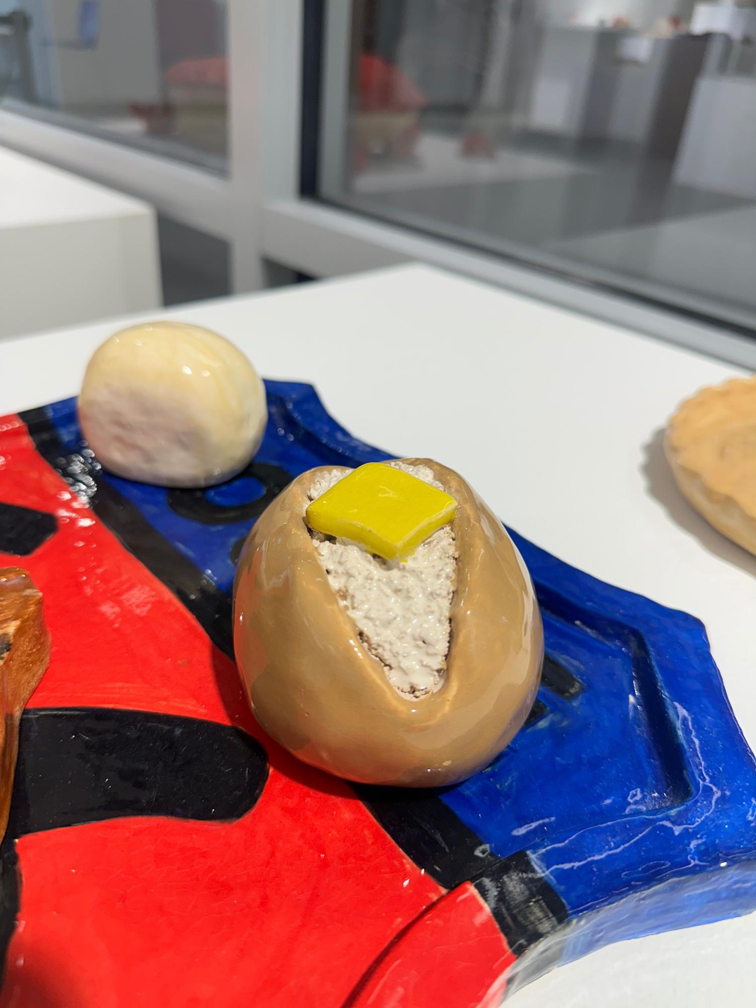 Ceramics classes display food themed projects in Spirtas Gallery Jan. 31