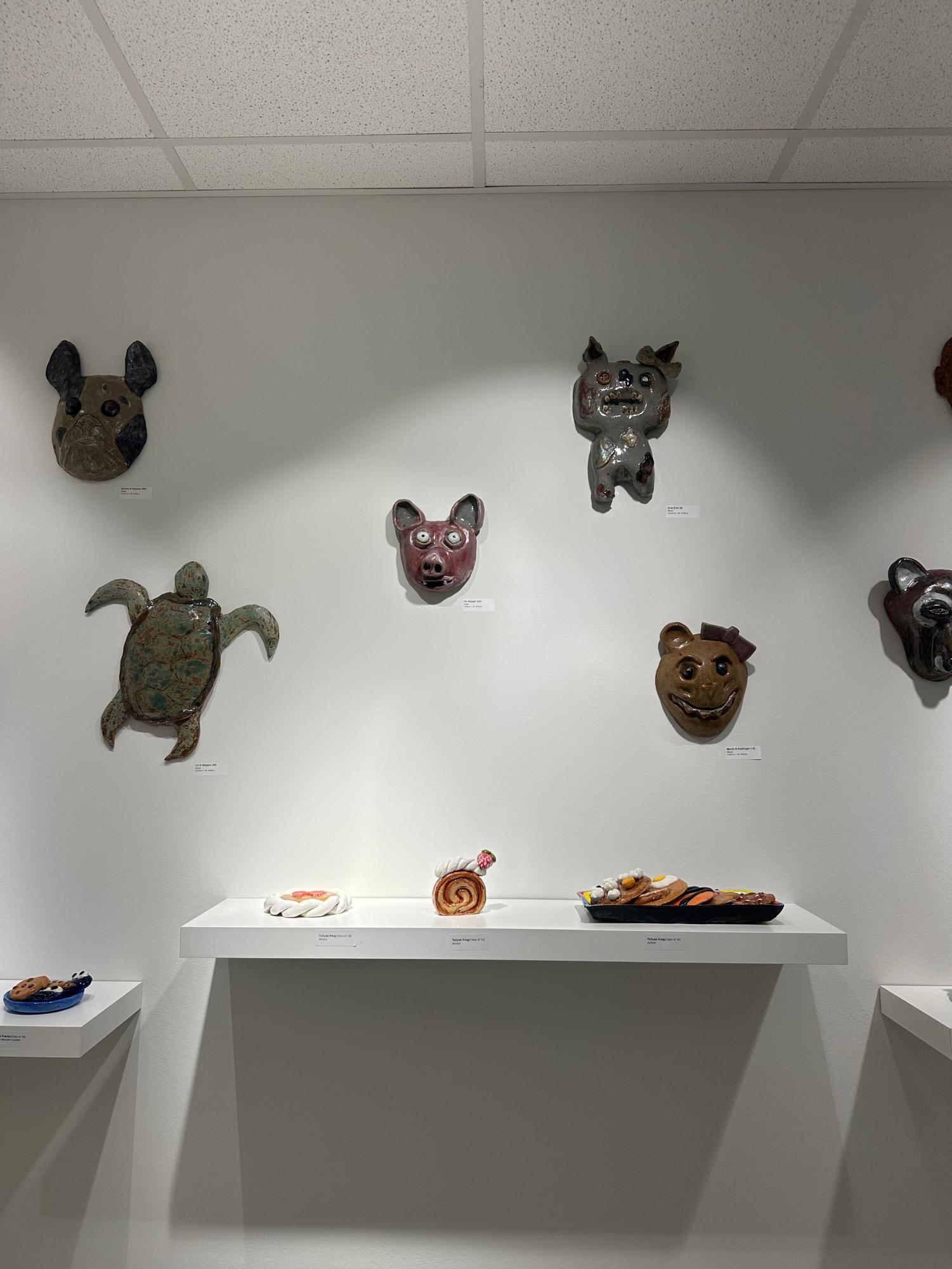 Ceramics classes display food themed projects in Spirtas Gallery Jan. 31