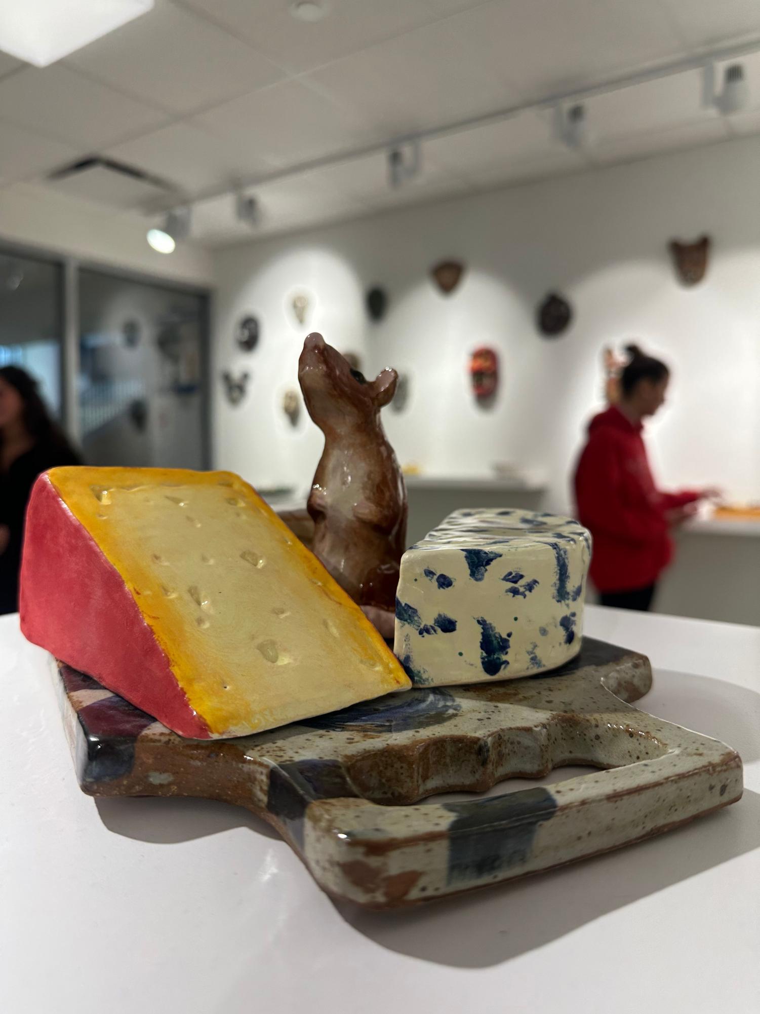 Ceramics classes display food themed projects in Spirtas Gallery Jan. 31