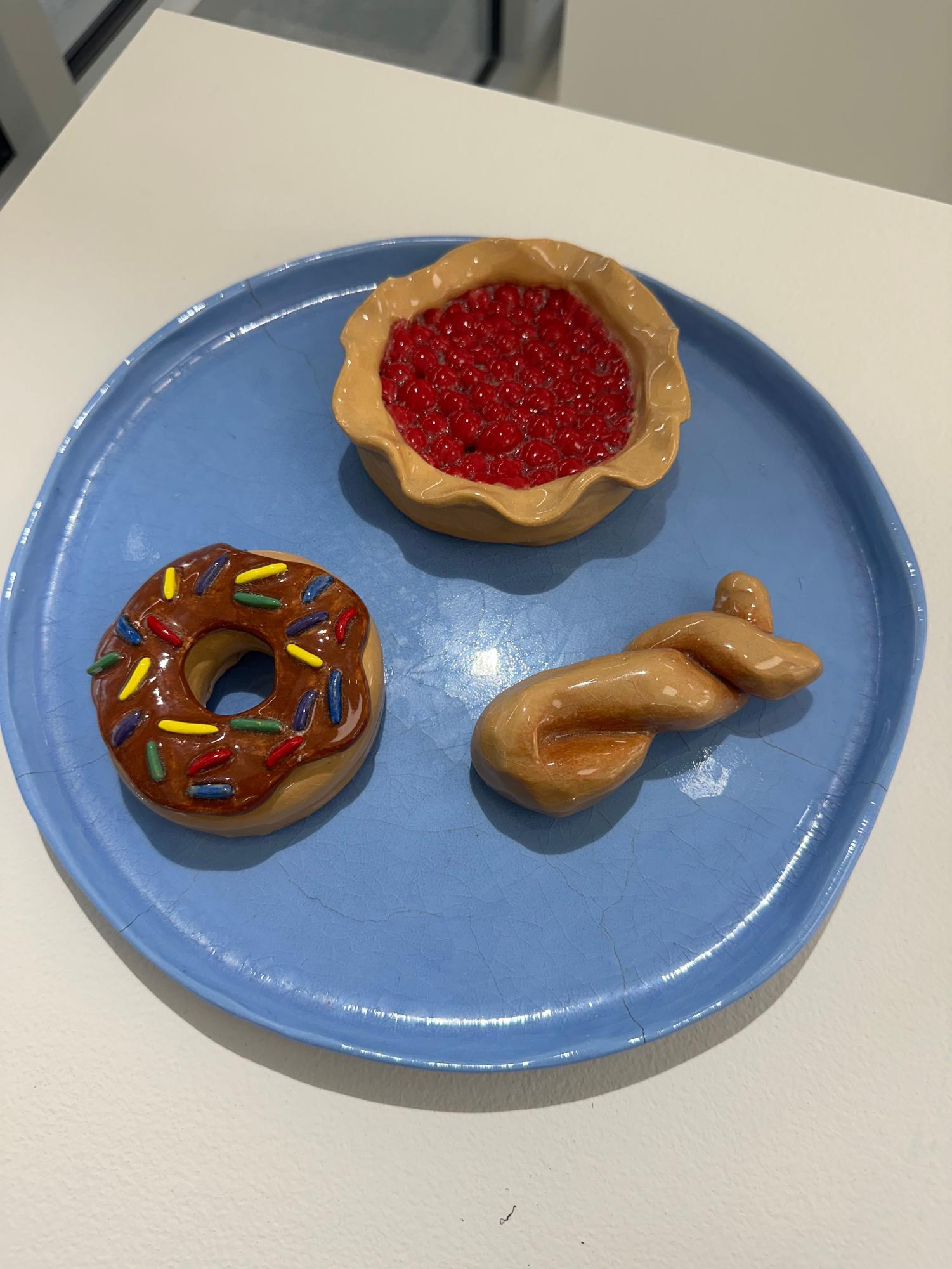 Ceramics classes display food themed projects in Spirtas Gallery Jan. 31