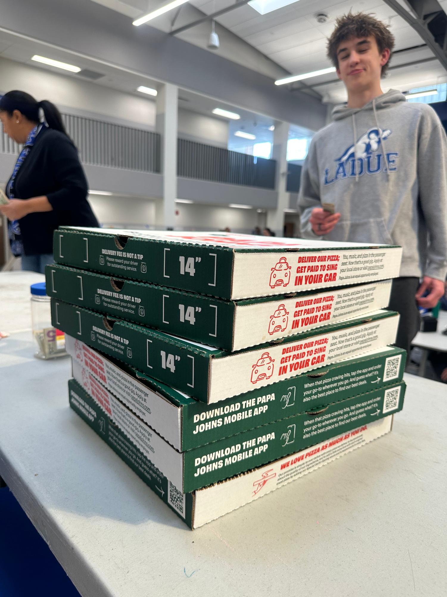 Dance Marathon sells pizzas at lunch Jan. 31