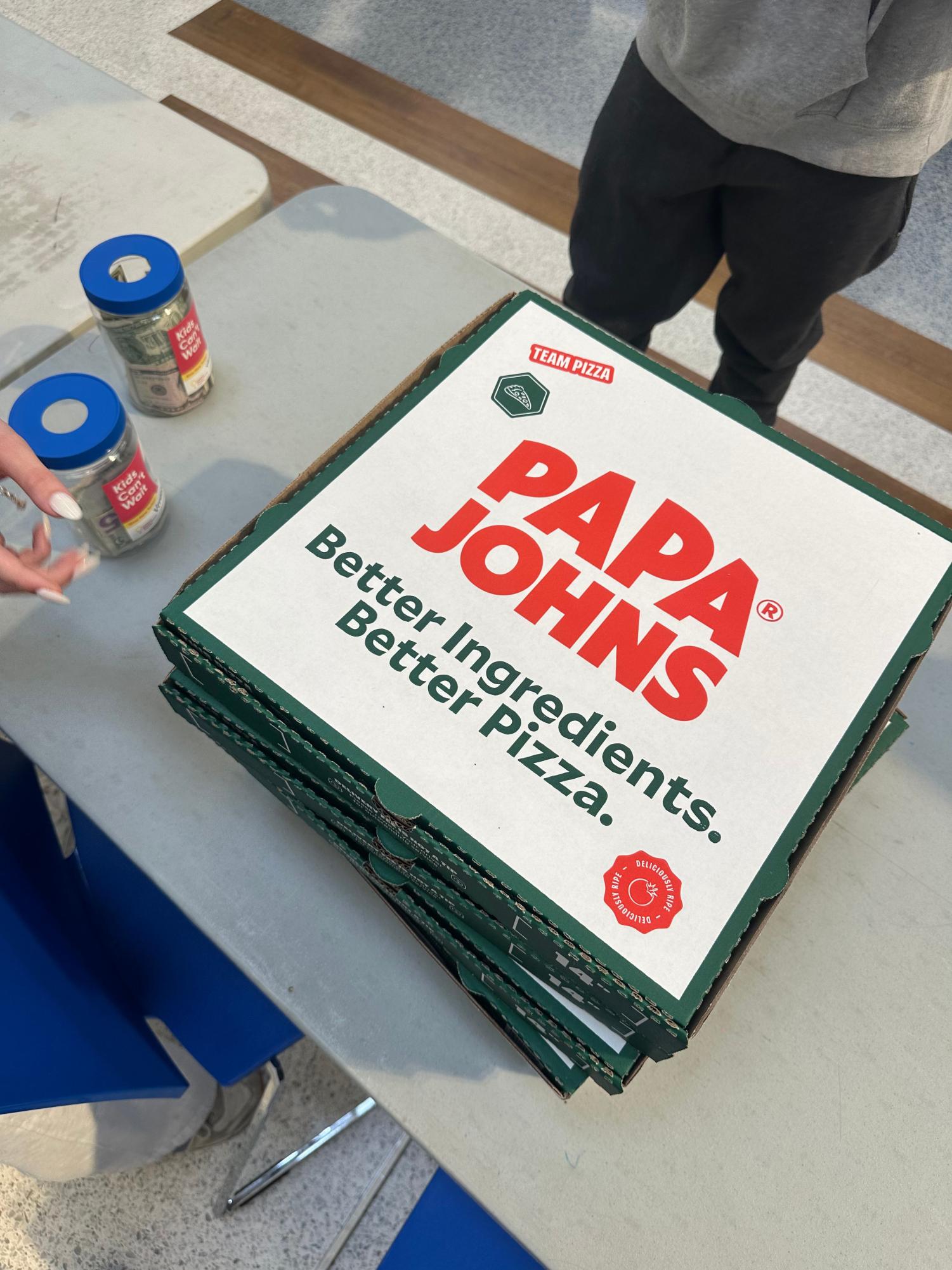 Dance Marathon sells pizzas at lunch Jan. 31