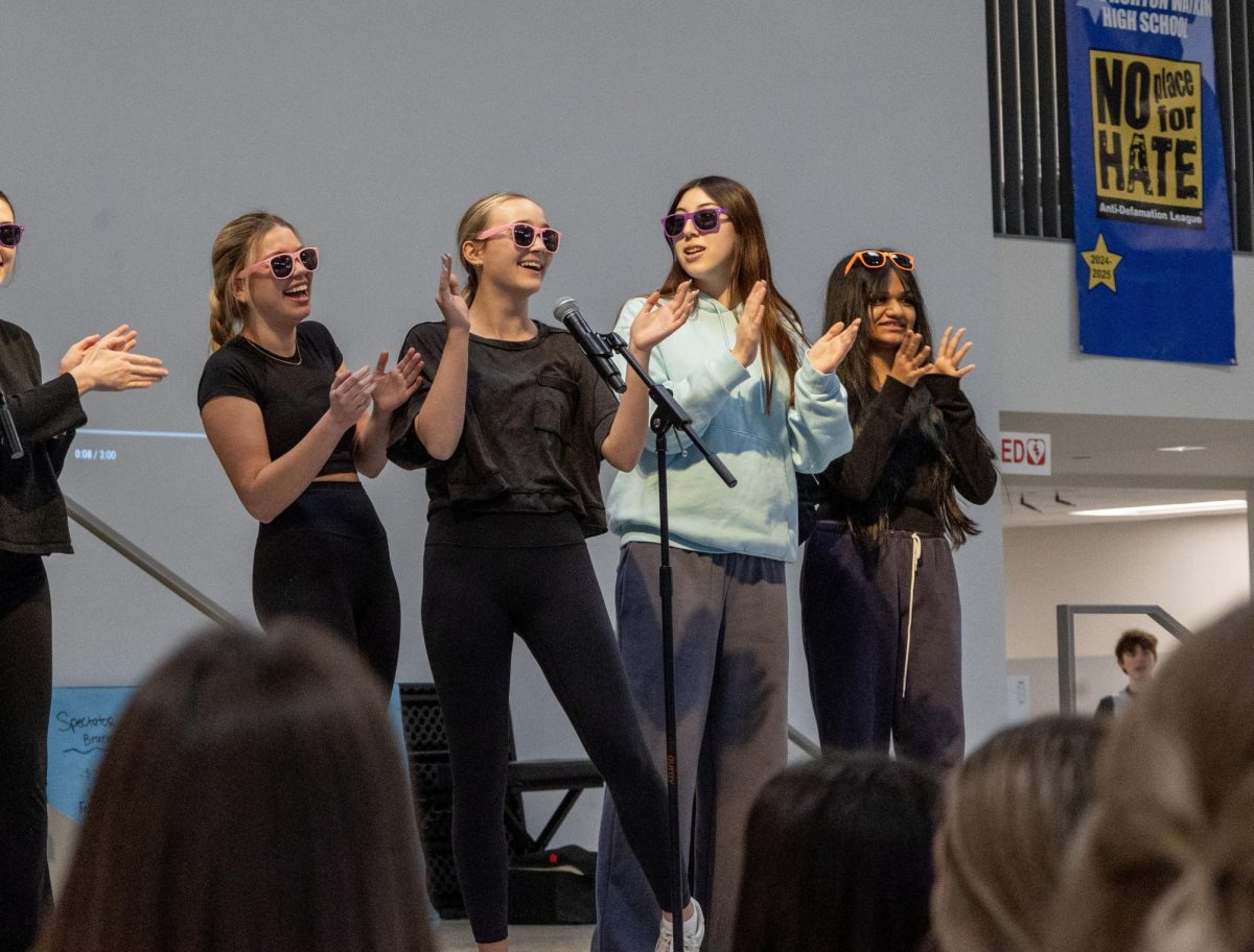 Spanish, French, and Latin students participate in annuel Internartional Week Talent Show Feb. 27. There were nine performances in total throughout the event.