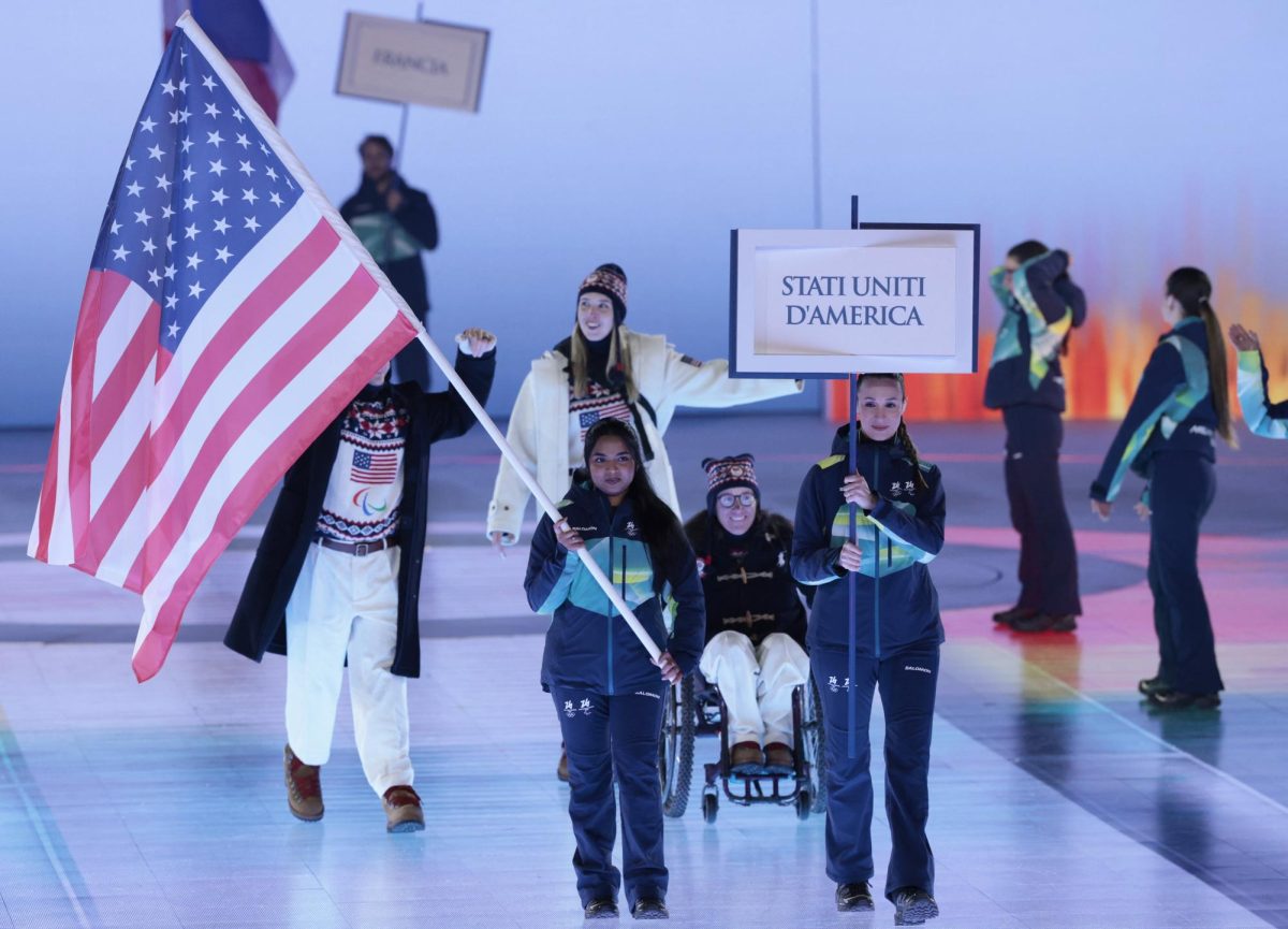 Milano Cortina 2026 Paralympics - Opening Ceremony - Arena di Verona, Verona, Italy - March 06, 2026. Athletes of United States in the parade of athletes during the opening ceremony REUTERS/Remo Casilli