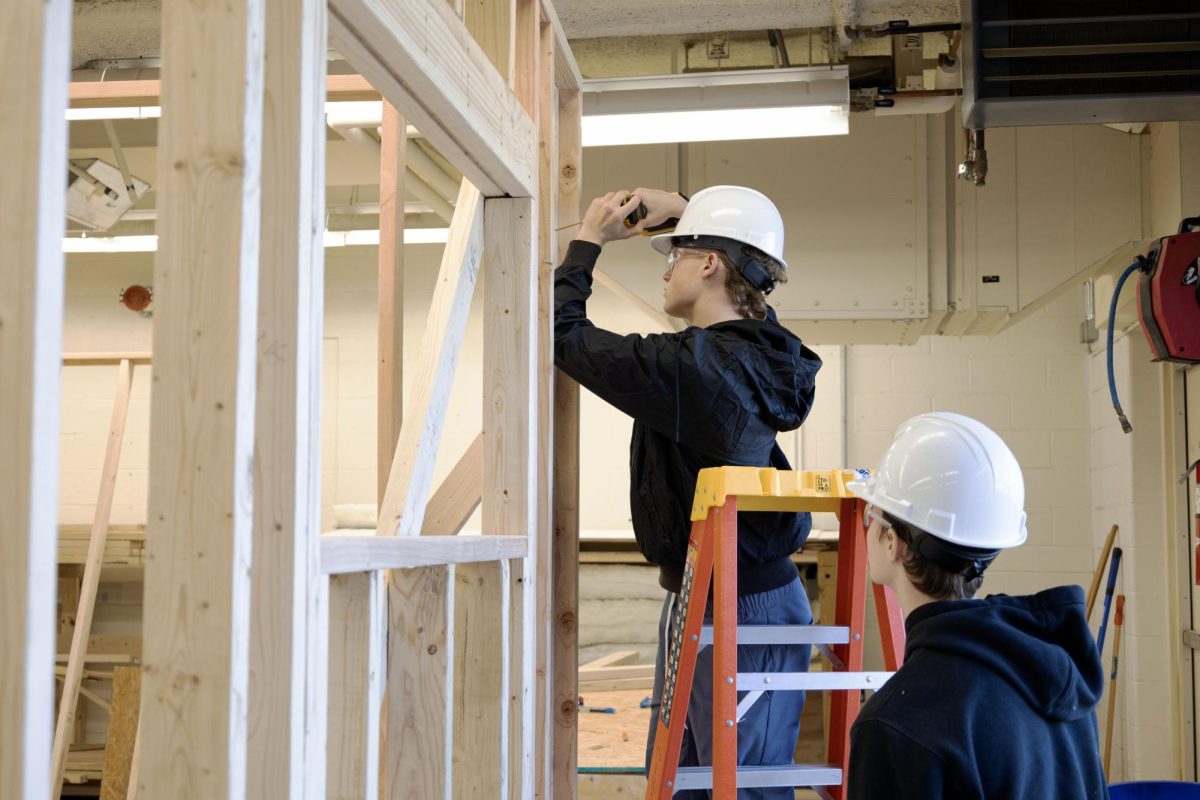 Ladue students work on Tiny House Project Feb. 26