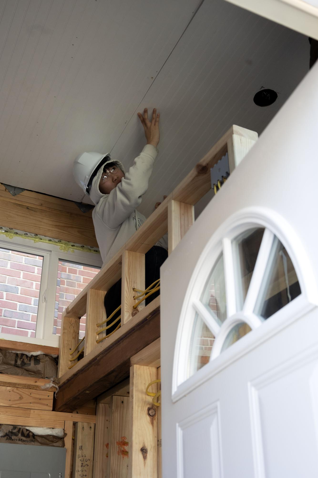 Ladue students work on Tiny House Project Feb. 26