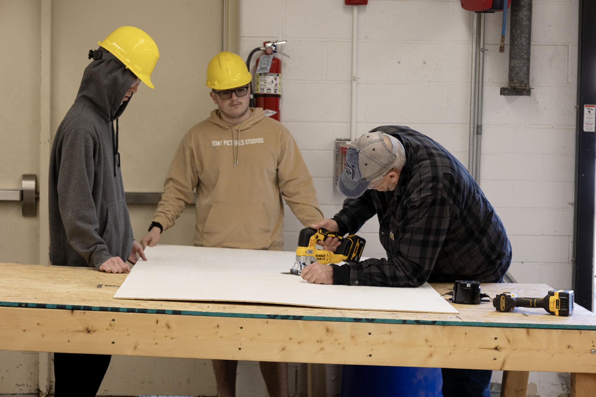 Ladue students work on Tiny House Project Feb. 26
