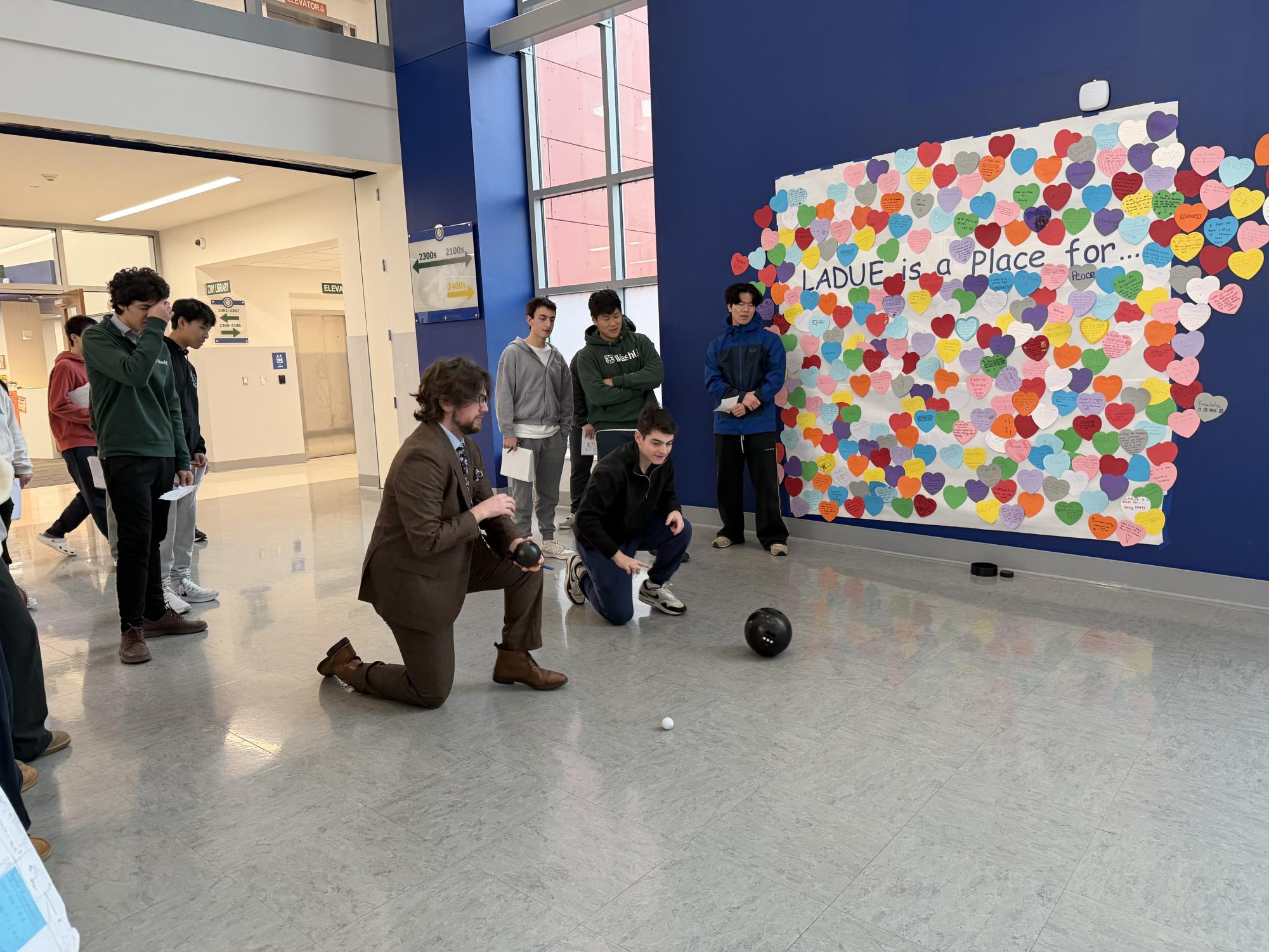 AP Physics C: Mechanics participates in rotational inertia lab