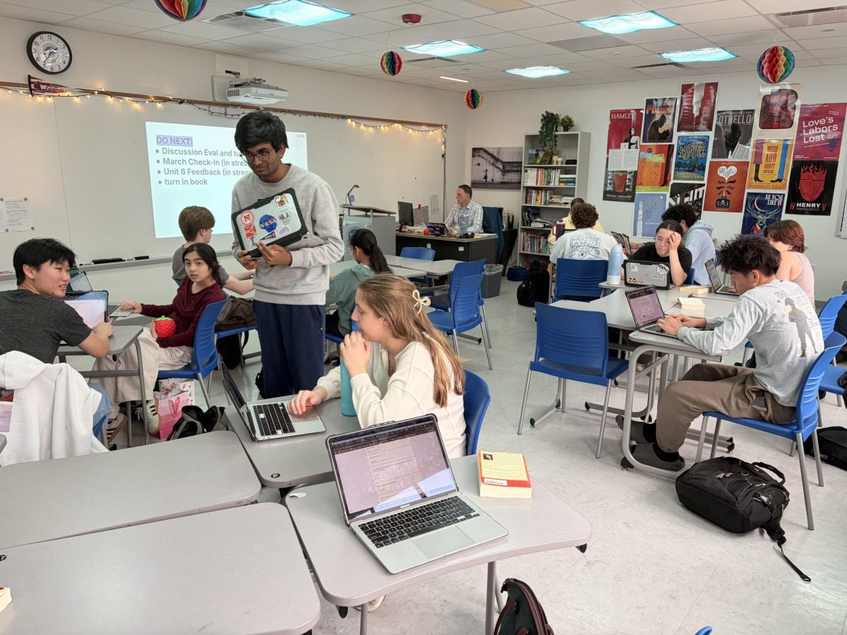 AP English Language students wrap up the Arguments in Science unit. The unit was largely discussion based. "At the end of the unit, we had an argumentative timed write to test our skills," Ruby Jurgiel (11) said.