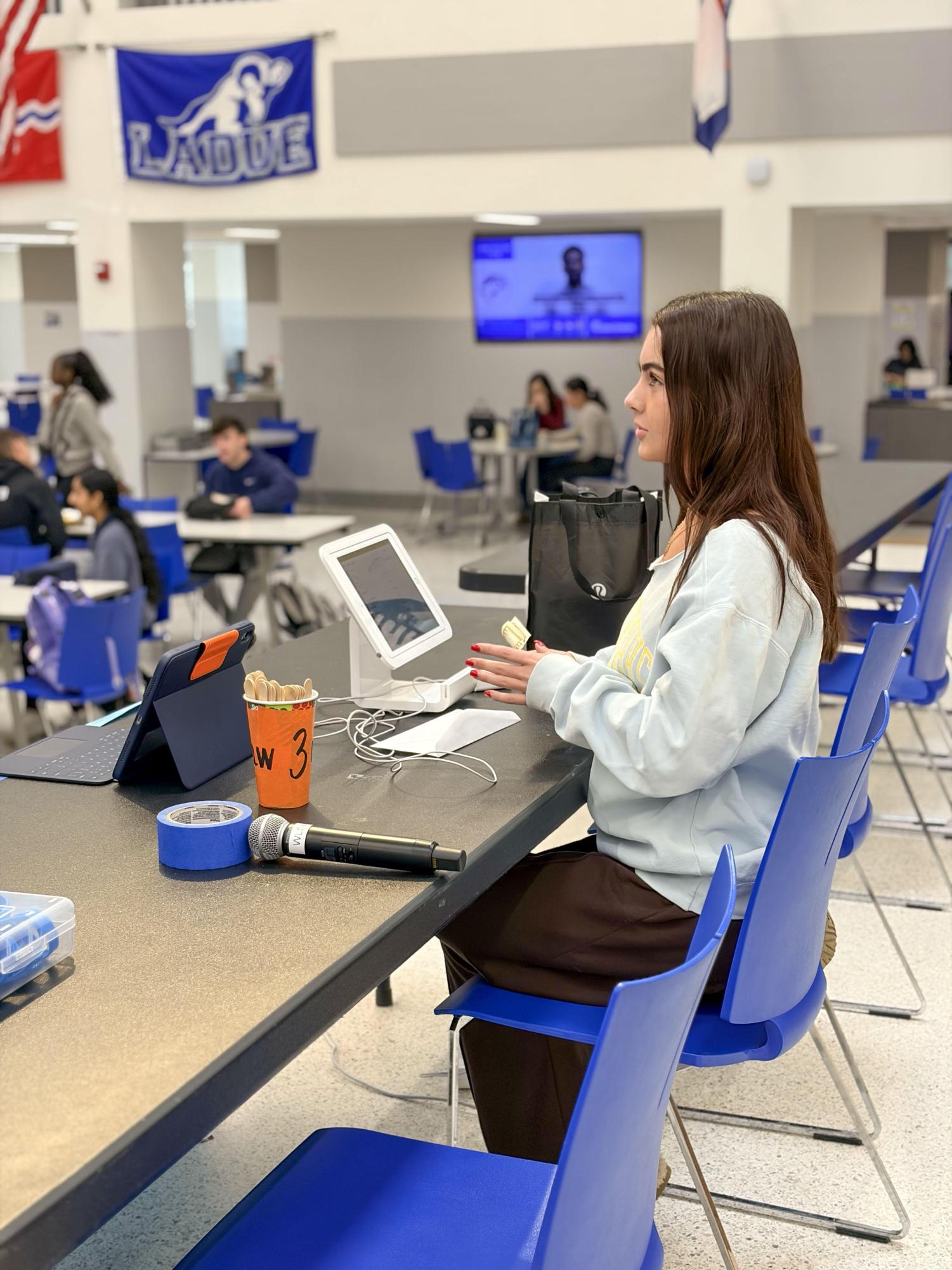 STUCO sells Bracket Tickets during Lunch Feb. 23