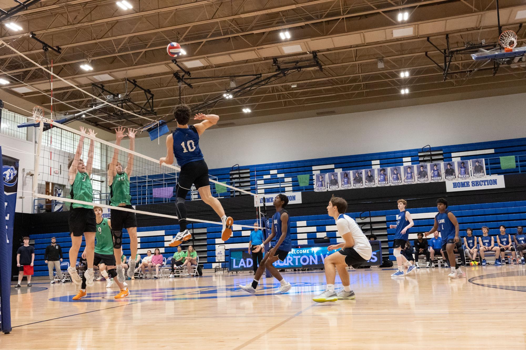 Boys varsity volleyball triumphs Mehlville 3-1 April 17