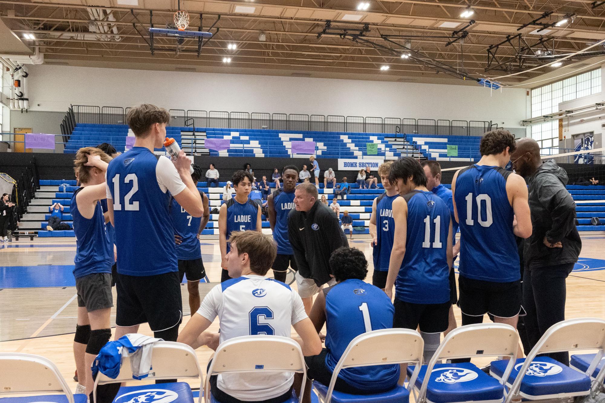 Boys varsity volleyball triumphs Mehlville 3-1 April 17