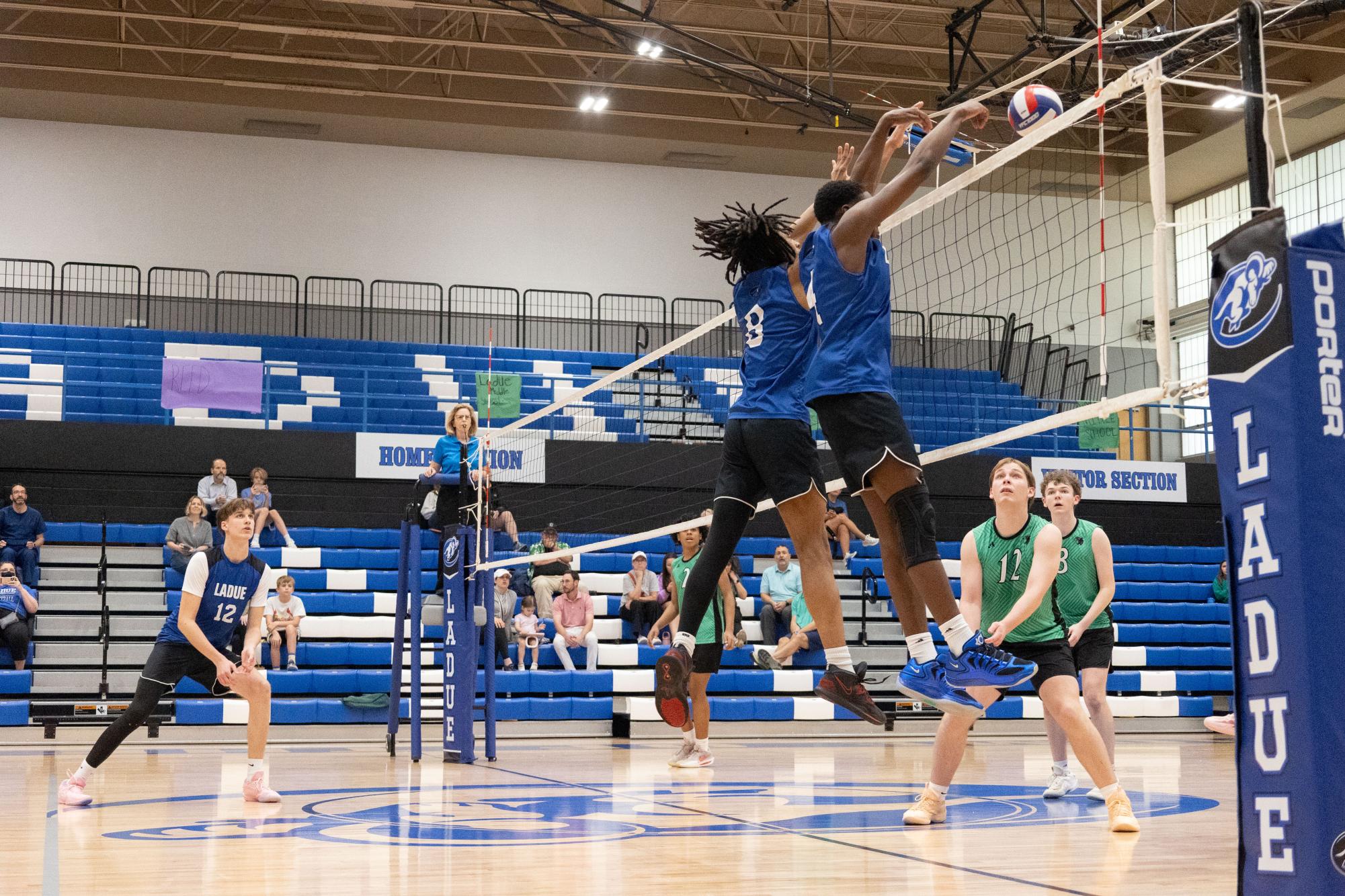 Boys varsity volleyball triumphs Mehlville 3-1 April 17