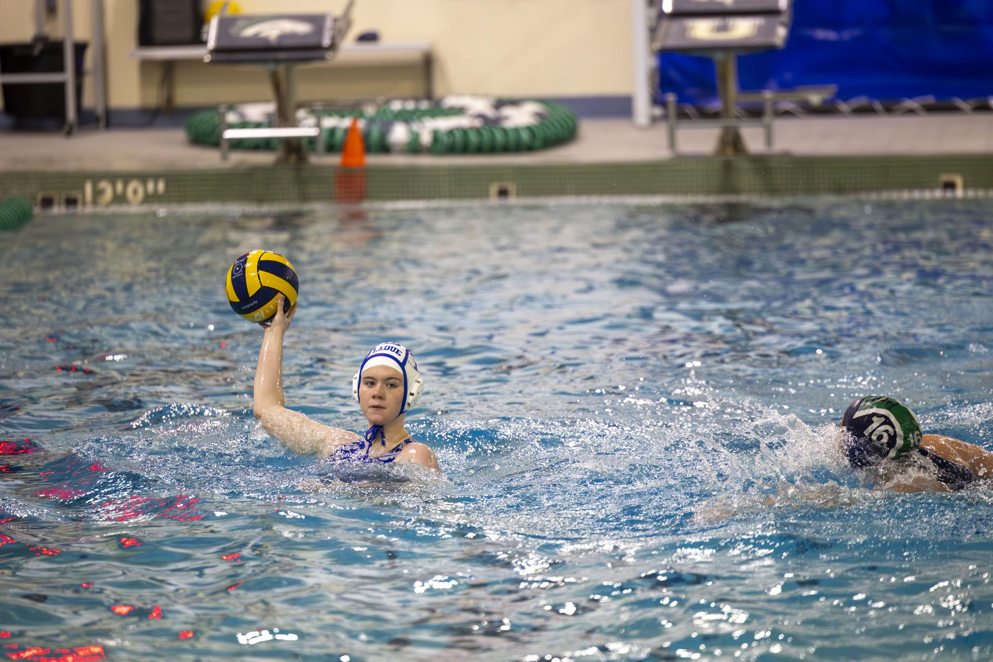 JV Girls Waterpolo plays Marquette