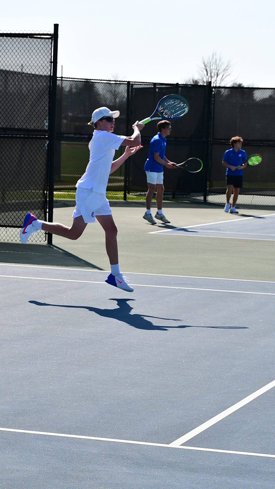 Boys Varsity Tennis Competes Against Westminster March 30