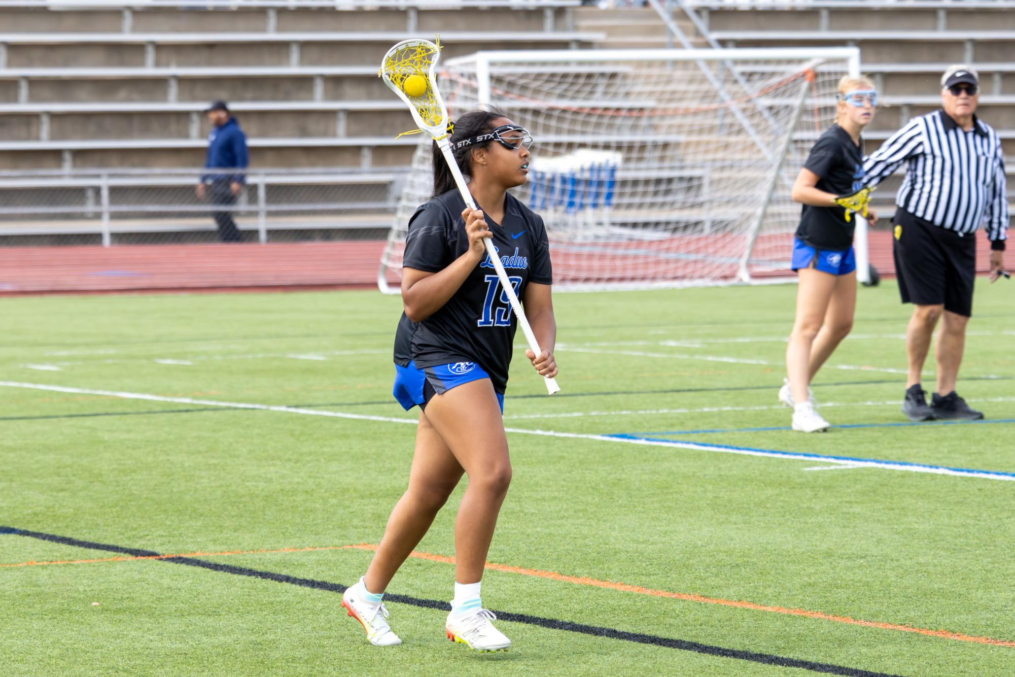 Varsity girls lacrosse takes the win against the Greyhounds April 10