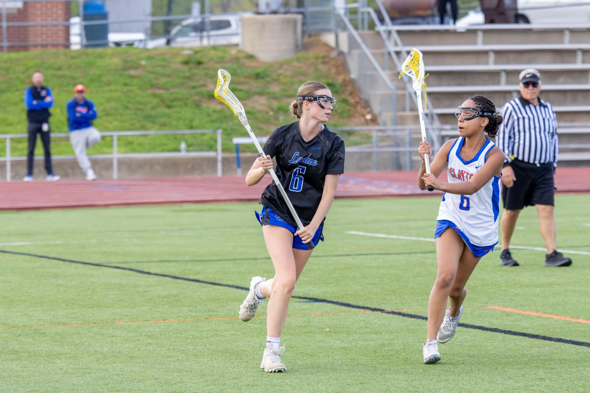 Varsity girls lacrosse takes the win against the Greyhounds April 10