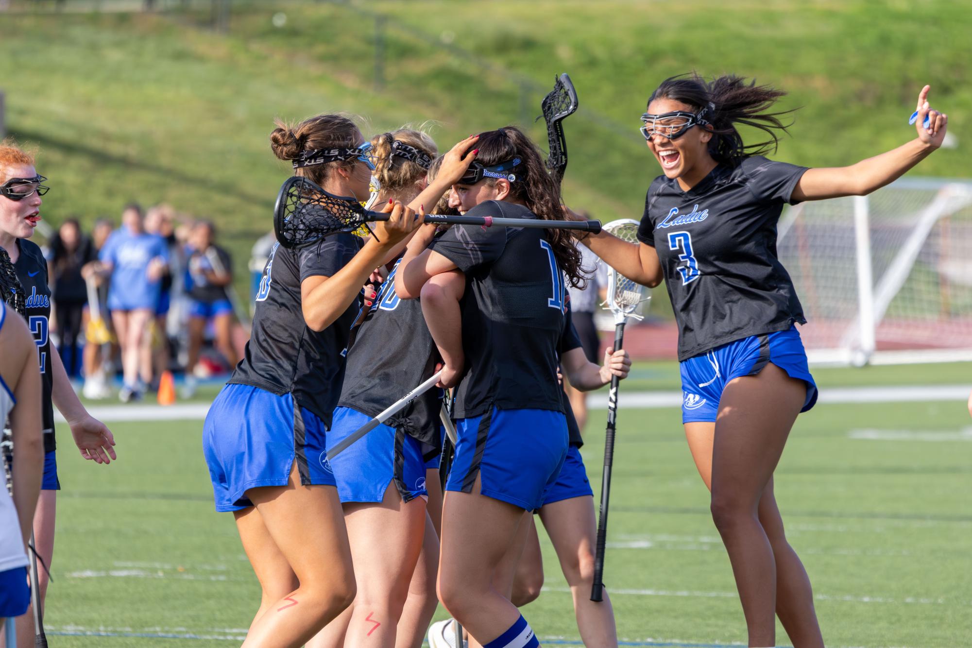 Varsity girls lacrosse takes the win against the Greyhounds April 10