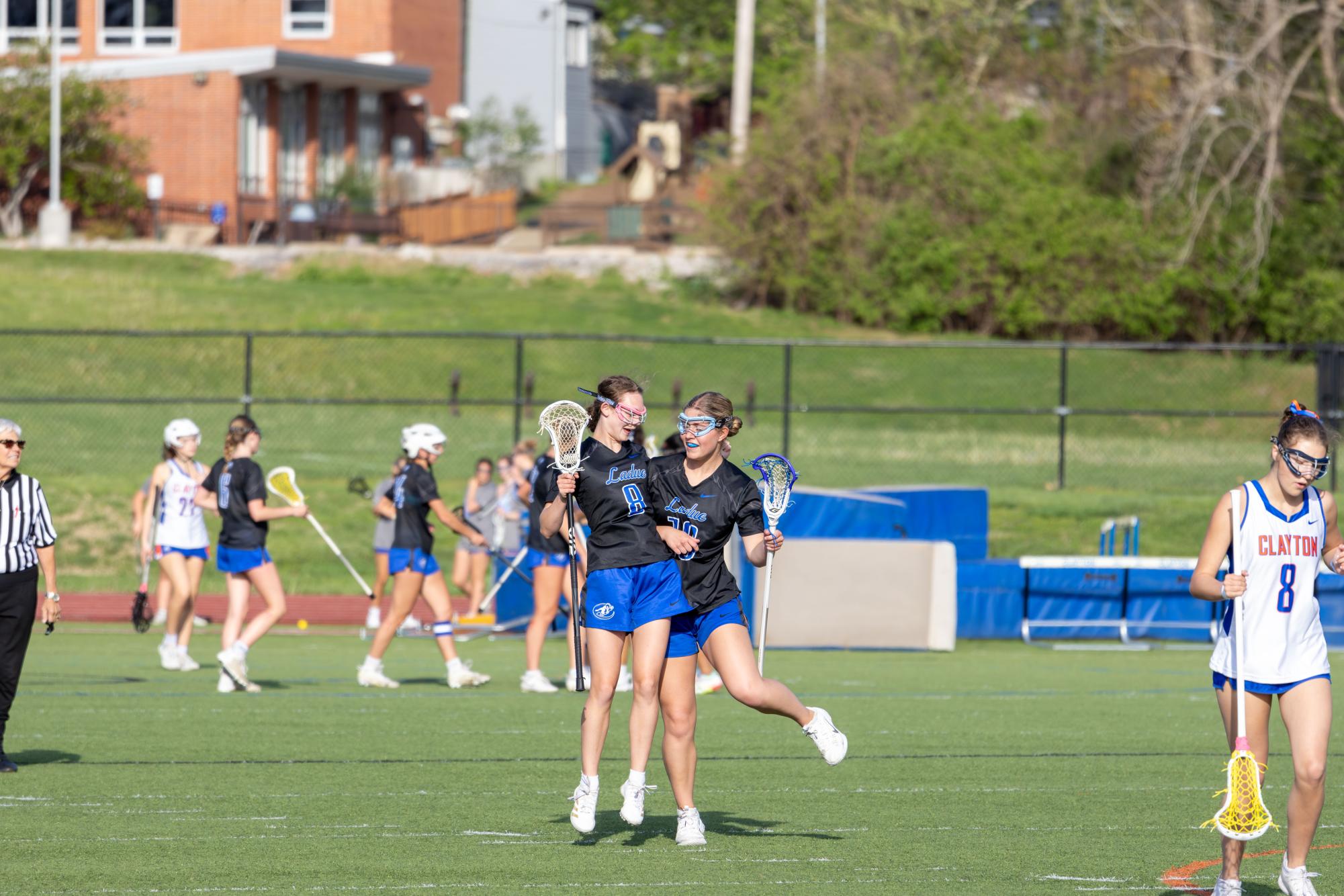 Varsity girls lacrosse takes the win against the Greyhounds April 10