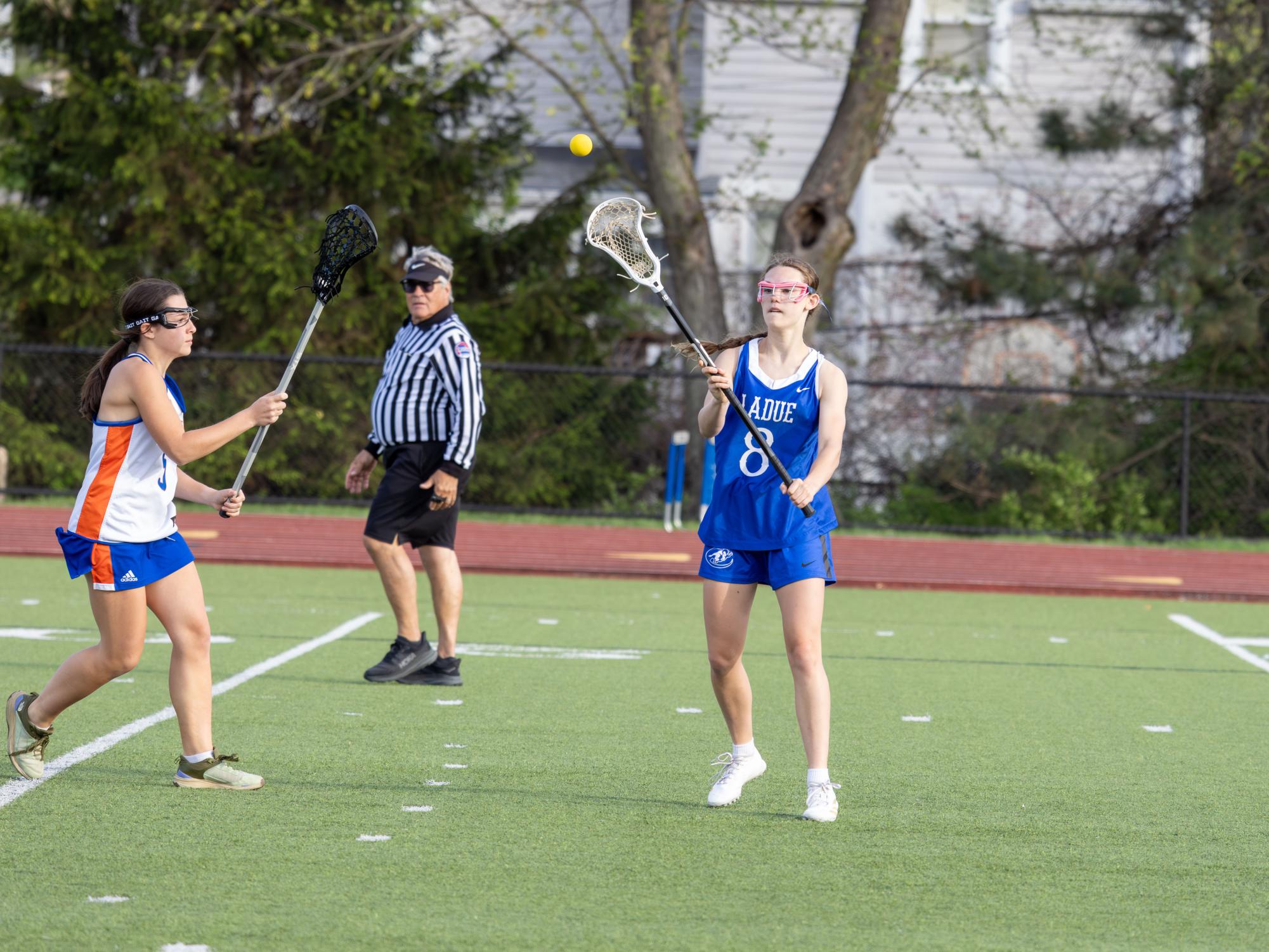JV girls lacrosse takes the win against the Greyhounds April 10