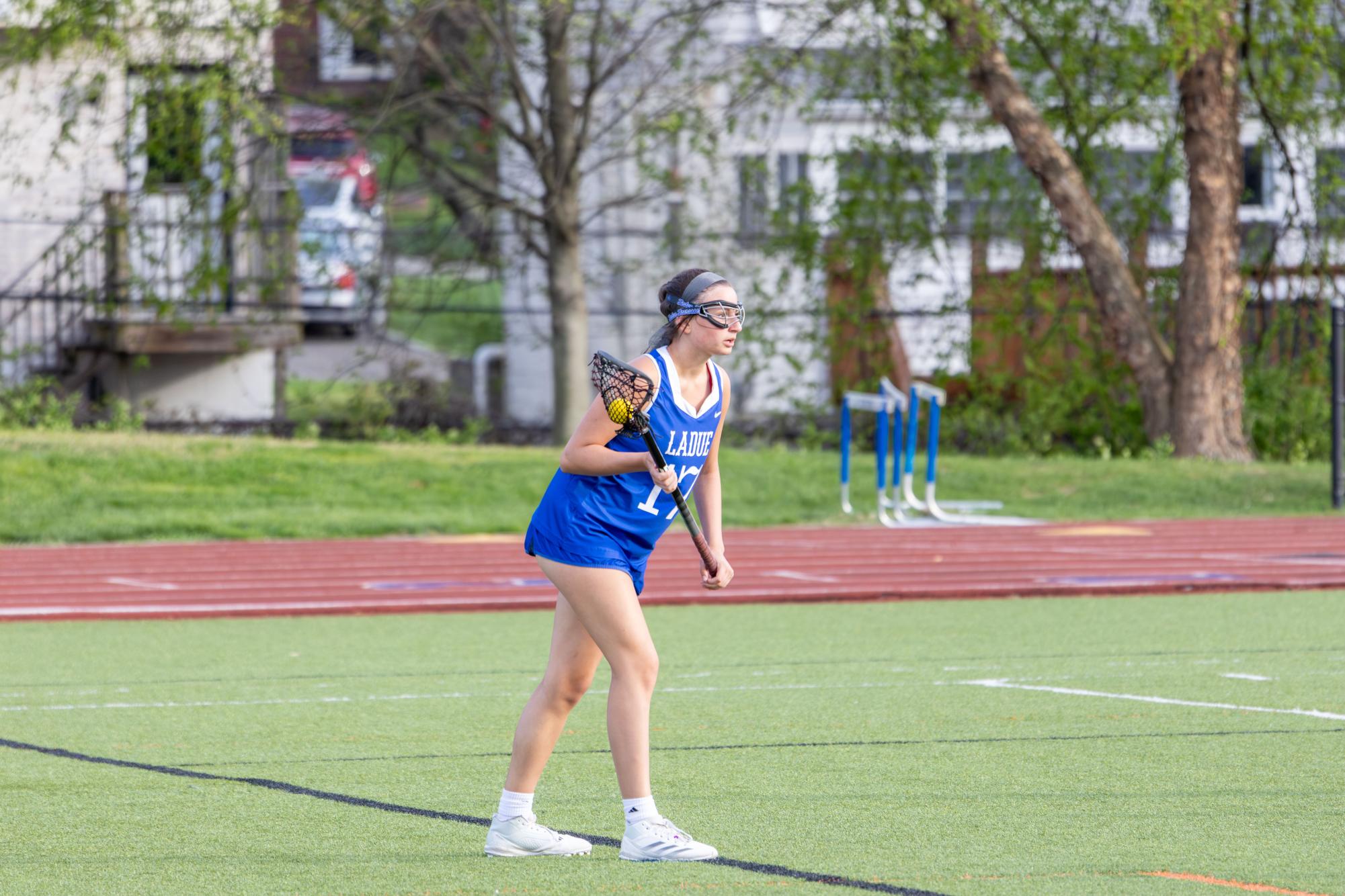 JV girls lacrosse takes the win against the Greyhounds April 10