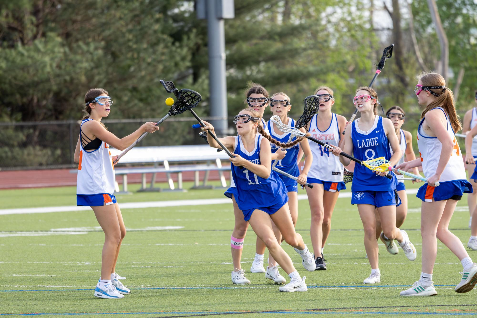 JV girls lacrosse takes the win against the Greyhounds April 10