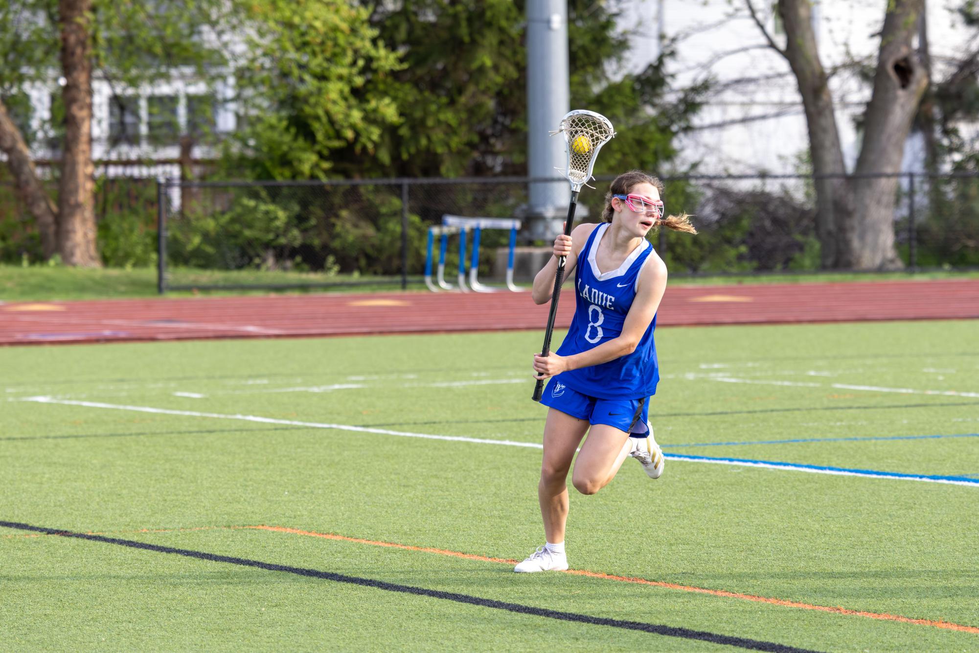 Varsity girls lacrosse takes the win against the Greyhounds April 10