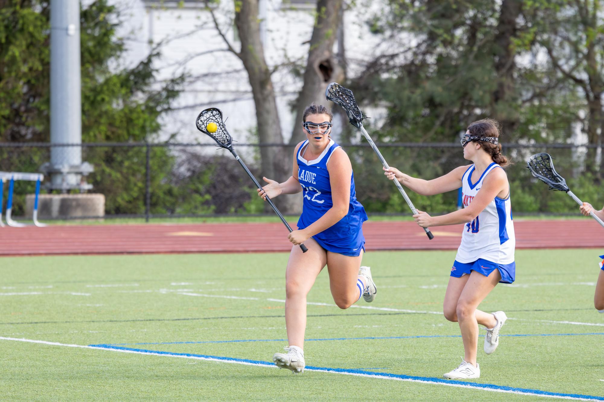 JV girls lacrosse takes the win against the Greyhounds April 10