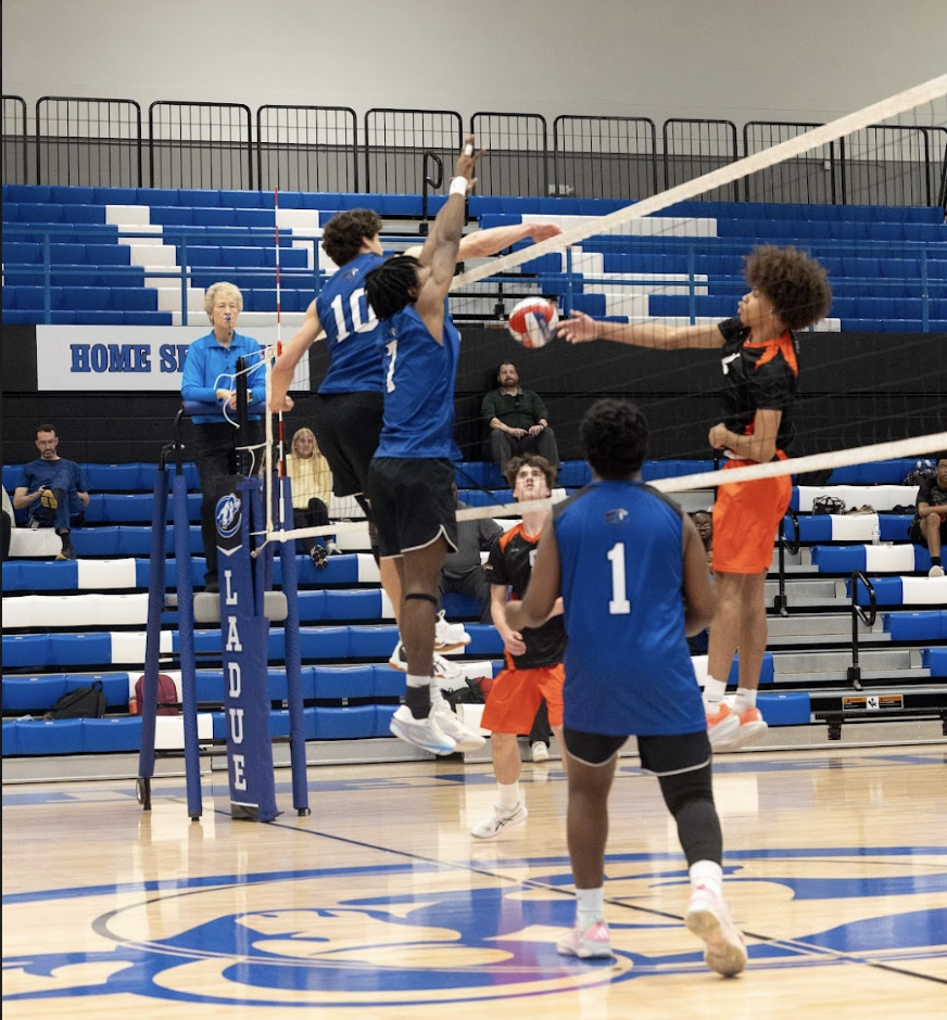 Varsity boys bolleyball wins against Ritenour April 2