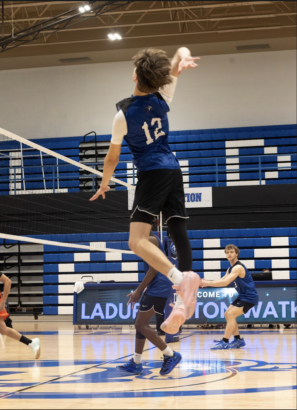Varsity boys bolleyball wins against Ritenour April 2