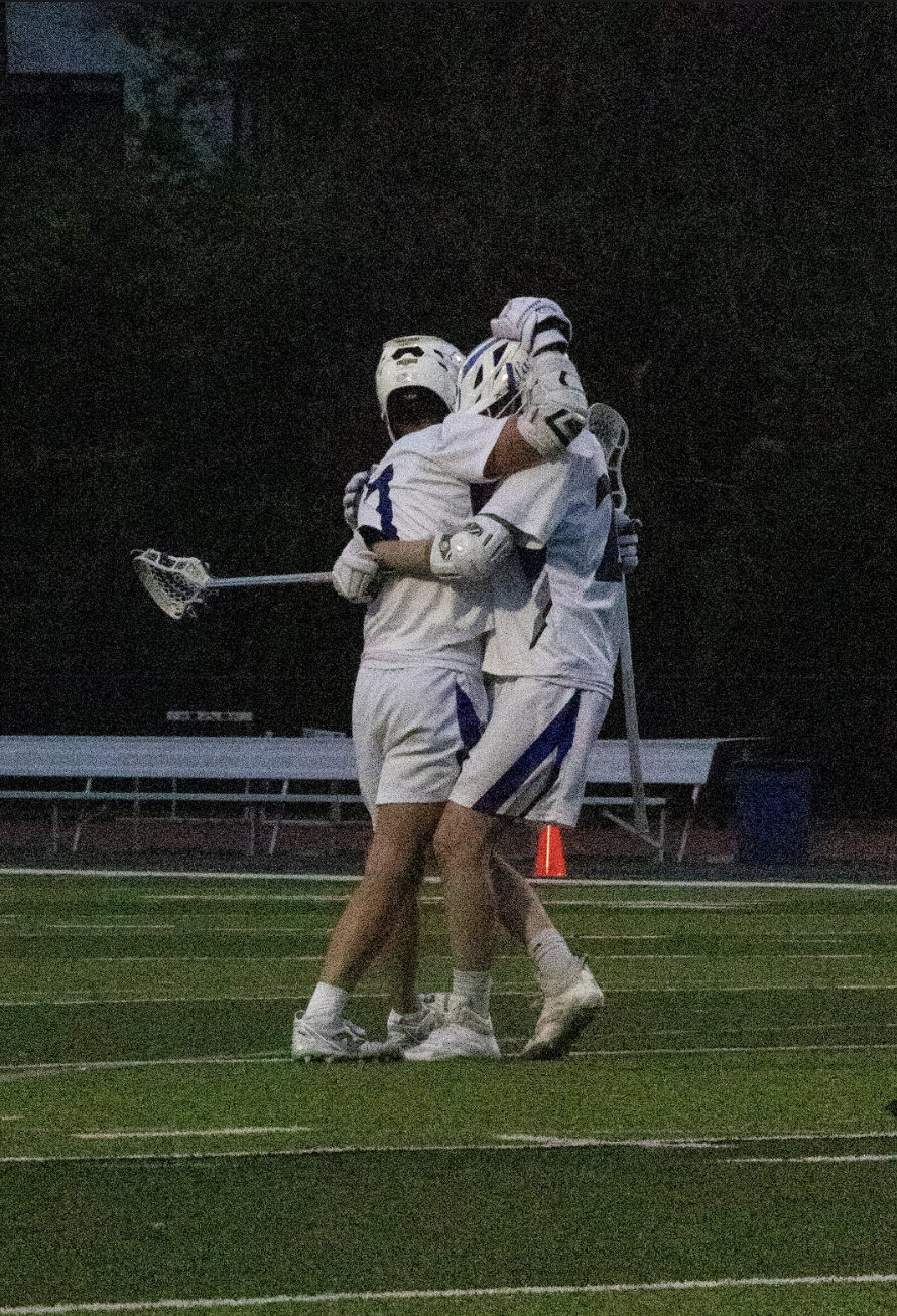 Varsity boys lacrosse defeats Clayton April 10