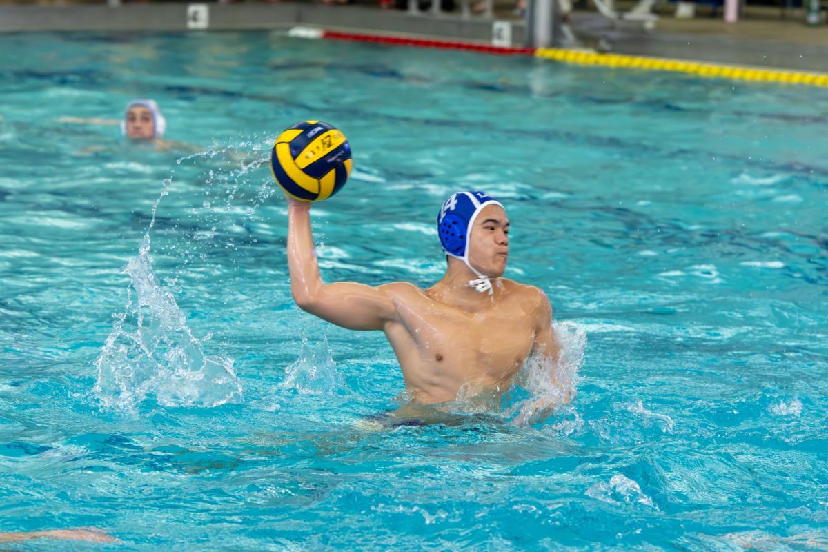 The boys water polo team plays against Desmet April 15, 2025. Last season, the team finished eighth overall at state. “Our chemistry is starting to come together, so I think we can win against some teams that we lost to before,” Glen Widjaja (12) said.