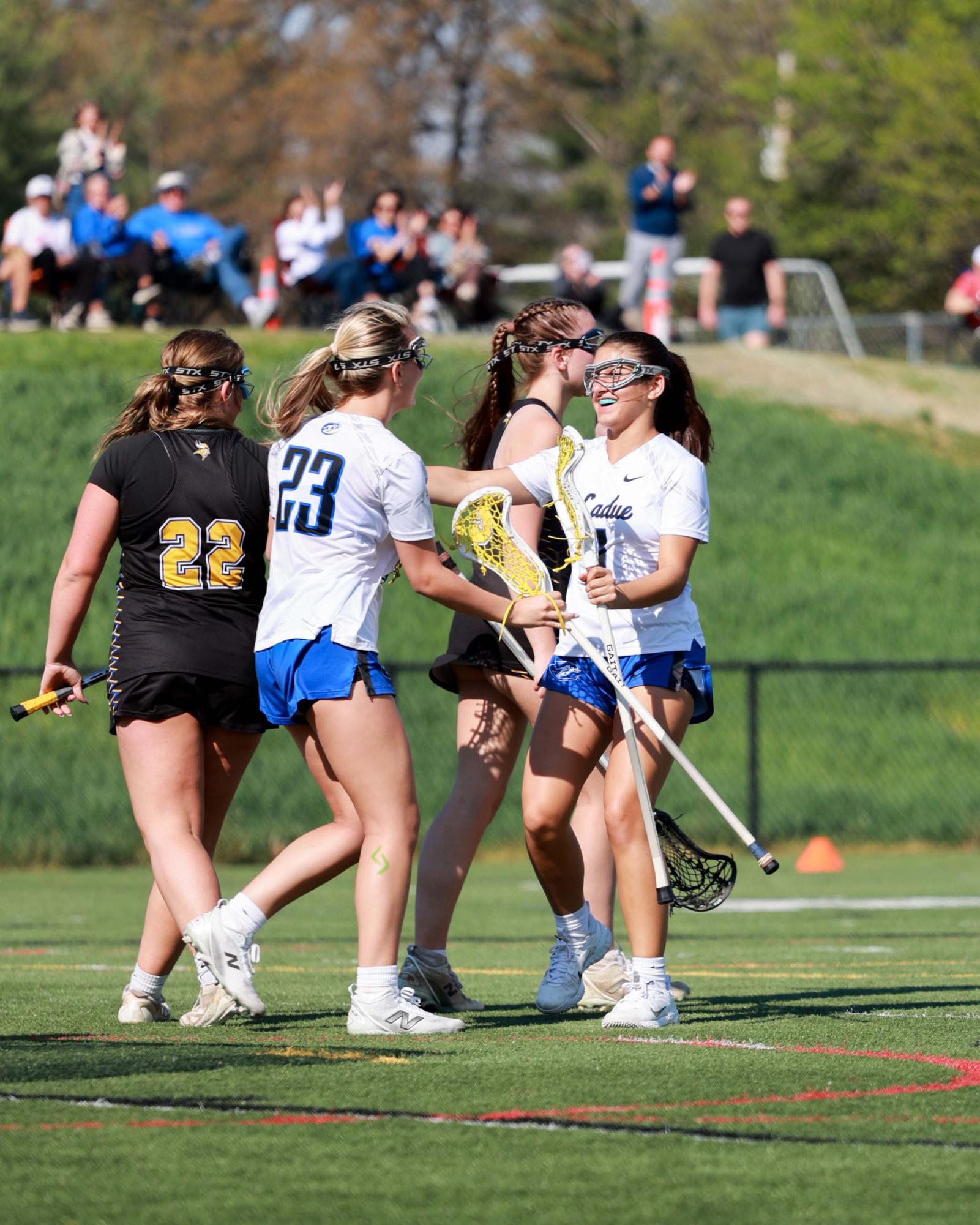 Girls Varsity Lacrosse wins against Francis Howell Wednesday, April 8