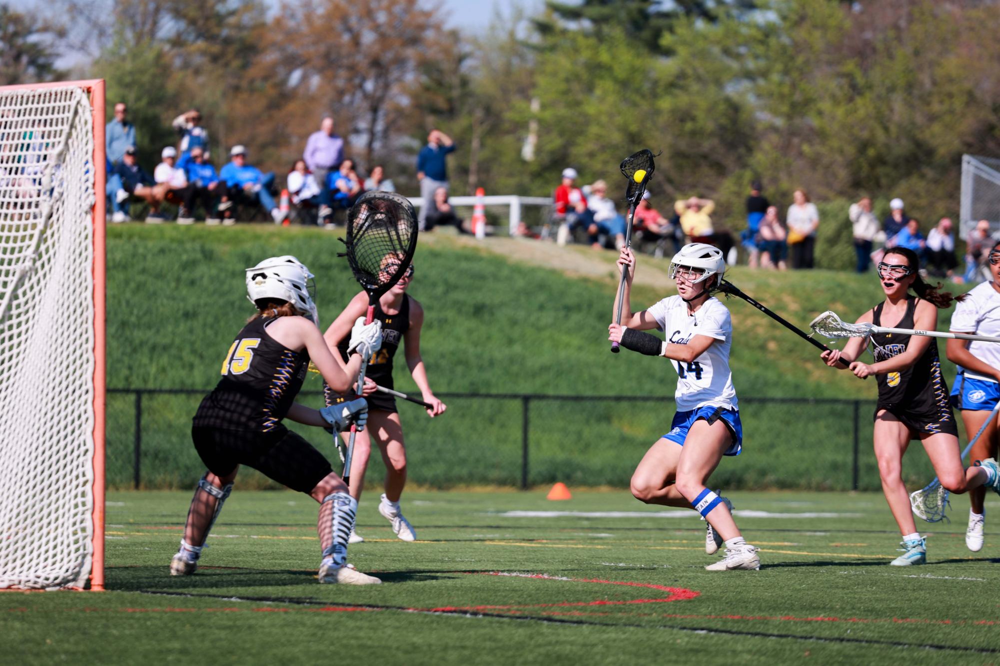 Girls Varsity Lacrosse wins against Francis Howell Wednesday, April 8