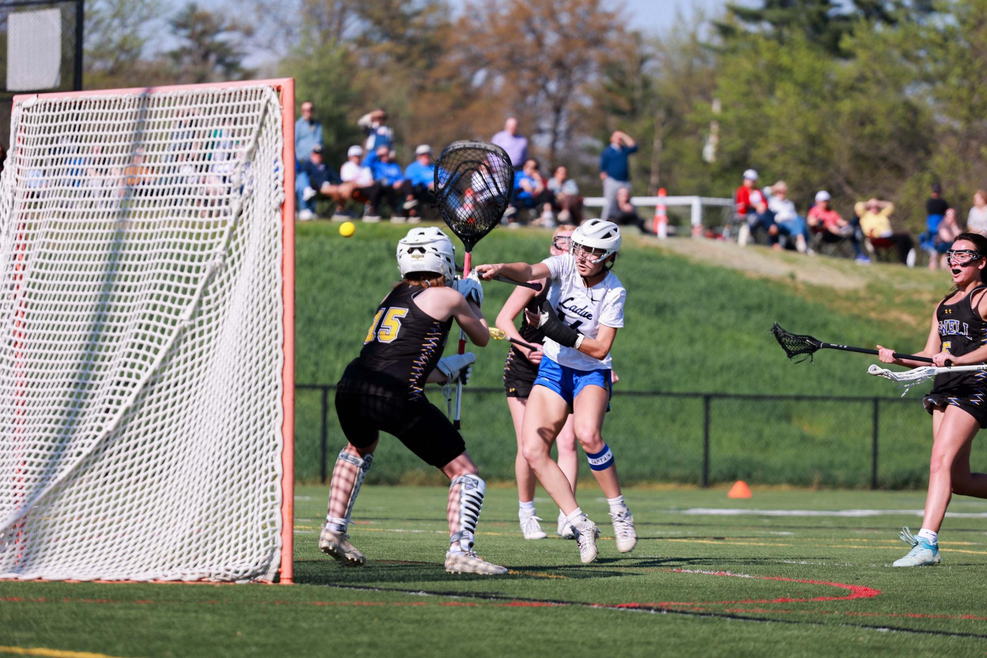 Girls Varsity Lacrosse wins against Francis Howell Wednesday, April 8