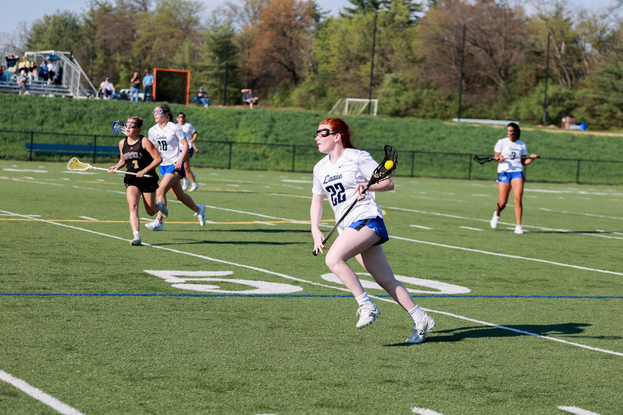 Girls Varsity Lacrosse wins against Francis Howell Wednesday, April 8